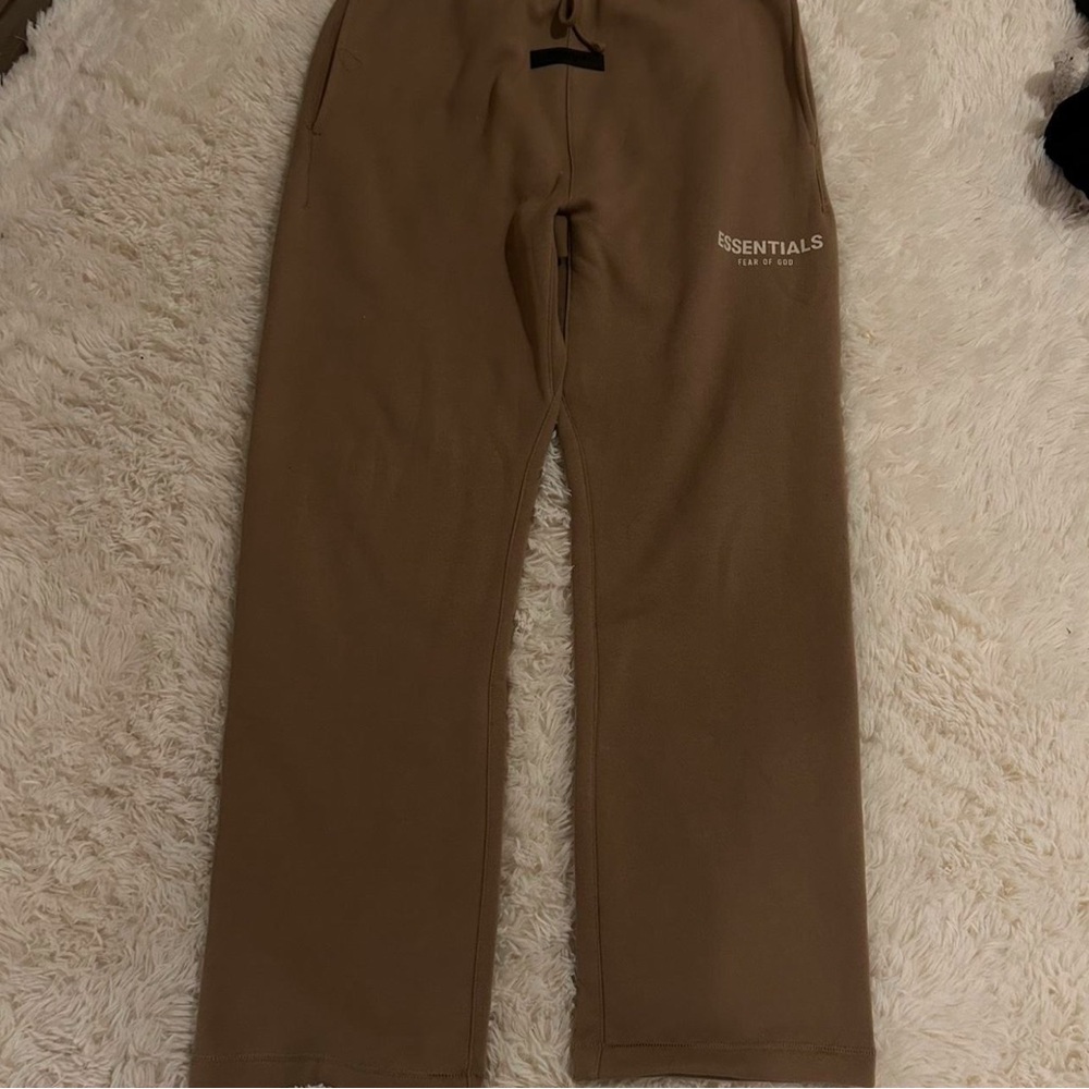 Tan Essential Sweat Pants 
Size Small